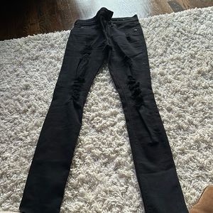 Express Black Legging Jeans Mid Rise